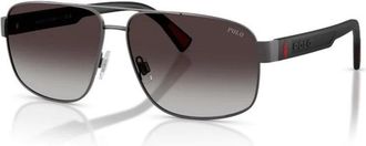 Polo Ralph Lauren Ph 3165 Zonnebril - Heren - Zonnebrillen - Grijs - 61 MM - Accessoires
