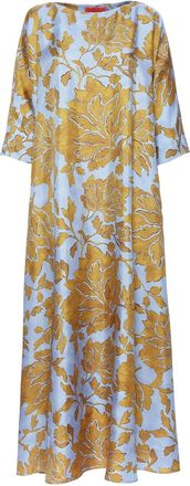 La DoubleJ Muumuu kaftan dress - women - Silk - L - Yellow