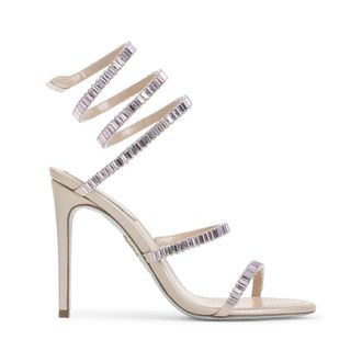 Rene Caovilla Beige Leather Heels