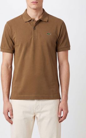 Lacoste Classic Short-Sleeved Cotton Polo Shirt with Logo Patch
