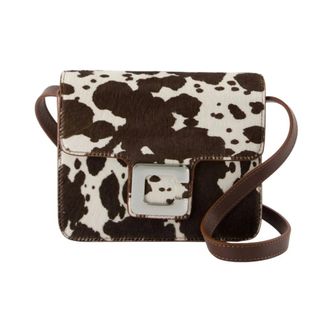 Carel Cross Body Bags, female, Brown, ONE SIZE, White Pony Leather Crossbody Bag