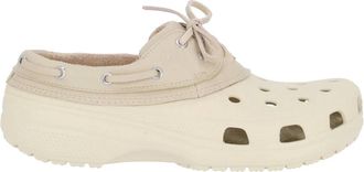 Crocs Classic Islander - Heren - Platte Schoenen - Beige - 44 EU - Schoenen
