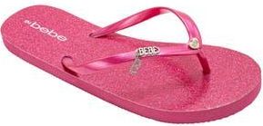 Bebe Glittery Thong Sandal in Fuchsia at Nordstrom Rack, Size 10