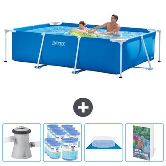Intex Piscina Con Estructura Rectangular - 260x160x65 Cm - 7-piezas Scb119