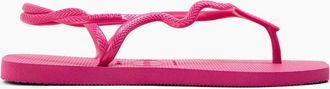 Havaianas Womens Classic Thong Toe Flip Flop Sandals - Sil Pink Flux - Size: 7/6.5/6