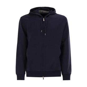 Brunello Cucinelli Hombre, Sudaderas, Azul, Talla: M