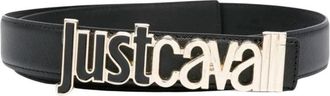 Just Cavalli Metal Letterin Damesriem - Dames - Riemen - Zwart - 100 CM - Accessoires