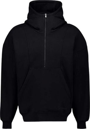 Saint Laurent Half-Zip Hoodie - Heren - Vesten met rits - Zwart - S - Katoen - Hoodies & sweatvesten