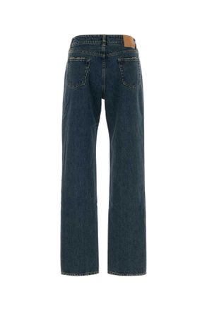 Magda Butrym Mid-Rise Straight-Leg Jeans - Blue
