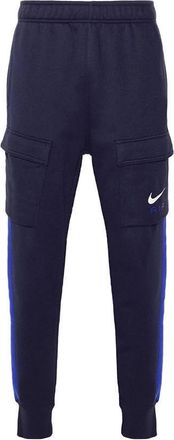 Nike Air Mens Fleece Cargo Joggers UK L Blue