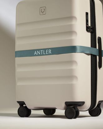 Antler Luggage Strap In Glade Blue