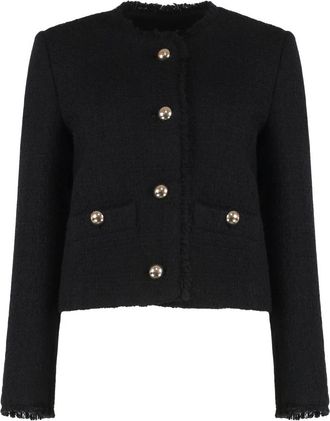 Max Mara Dames, Jassen, Zwart, Maat: XS Wol