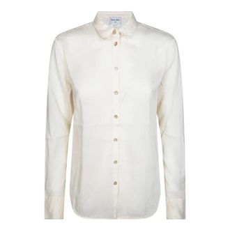 Forte_Forte Dames, Blouses & Shirts, Wit, Maat: S Voile