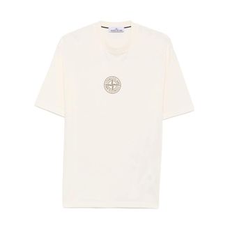 Stone Island T-shirts en Poloshirts - Heren - T-shirts - Beige - XL - Tops
