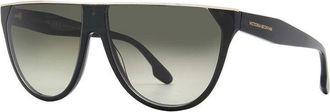 Victoria Beckham Sunglasses Rectangle Full Rim, Black Frame And Smoke Gradient Lens Vb682S001