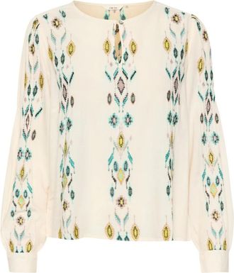 Cream Polly Blouse - Blouses & Shirts - Mujer - Verde - XL