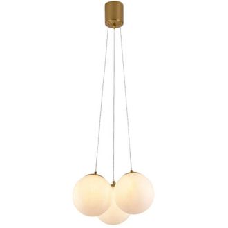 Trade Shop Trade Shop - L&aacute;mpara De Techo Mini-color De Ara&ntilde;a Colgante De Bronce Con 3 Lp-84-3 Lp-84-3