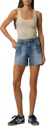 Kut from the Kloth Jane High Rise Long Short In Astonish Wash