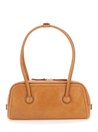 Margesherwood Womens Shoulder Bag Soft Boston Ew Brown Leather Cow