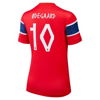 Nike Martin &yuml;degaard Norway National Team 2026 Stadium Home Nike Womens Dri-FIT Soccer Jersey in Red | NN203949388-NOR