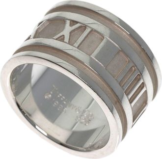 Tiffany & Co. Atlas Silver Band Ring (Pre-Owned)