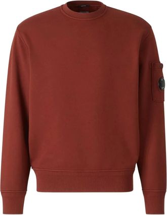 C.P. Company Felpa in pile di cotone - Rosso