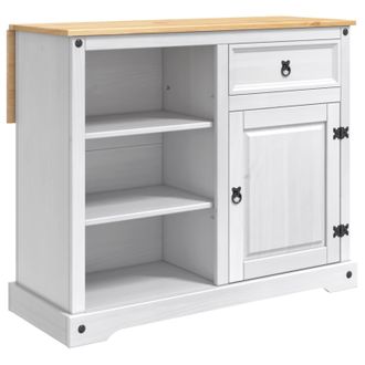 vidaXL Carro De Cocina 2 Pcs Y Cera De Miel 112 X 70 X 91,5 Cm Vidaxl
