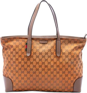 Gucci Pre-owned Gucci GG Canvas Web Tote Ladies JSAITPGUZGKAP58G
