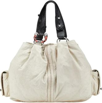 Bulgari Pre-owned Handbags, female, Gray, Size: ONE SIZE Pre-owned Leather handbags