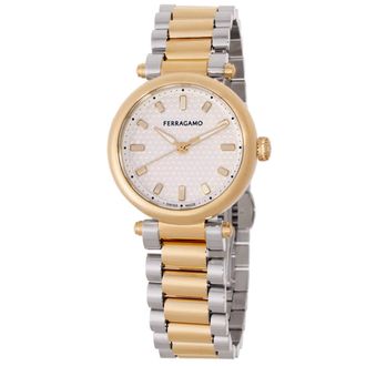 Ferragamo Softy Quartz Silver Dial Ladies Watch SFSE00324