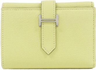 Herm&egrave;s Jaune Chevre Leather Wallet (Bi-Fold) (Pre-Owned)