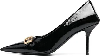 Balenciaga (WMNS) Balenciaga Square Knife BB 80mm Pumps Black Shiny Lambskin 694712WBD821080
