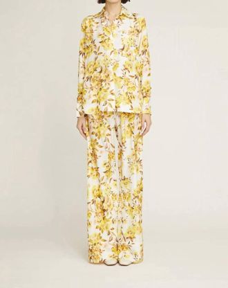 Isla & White Estela Shirt In Enchanted