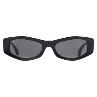 Versace Dark Grey Geometric Ladies Sunglasses VE4487 GB1/87 54