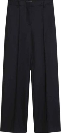 Prada Blauwe Regular Broek - Dames - Wijde Broeken - Blauw - S - Broeken