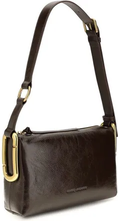 Marc Jacobs Crinkle Calf Leather Shoulder Bag - Brown