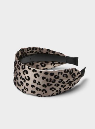 Simons Womens Leopard wide headband