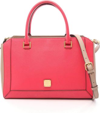 MCM Leather 2way Handbag
