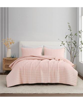 Brooklyn Loom Solid Linen 3Pc Quilt Set