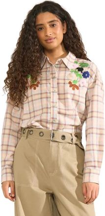 N&uuml;mph Overhemden, Dames, Roze, L, Denim, N&uuml;mph 707046 Numaggi Shirt Fig