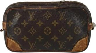 Louis Vuitton Pre-owned Canvas Clutch - Dames - Vintage Clutch - Bruin - ONE Size - Vintage