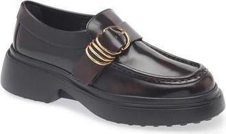 Tod's Ring Platform Loafer in Kraft Chiaro at Nordstrom, Size 10.5Us