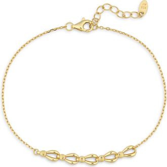 Argento Vivo Modern Frontal Bracelet in Gold at Nordstrom Rack