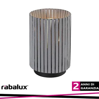 Rabalux Lampada Da Tavolo Vintage Grigio E27 Revan Rabalux