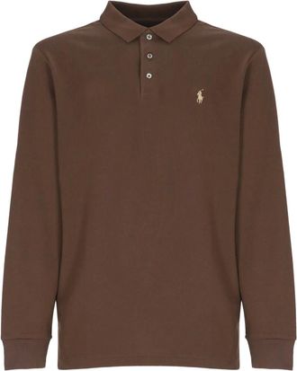 Ralph Lauren Hombre, Camisetas, Marr&oacute;n, Talla: S
