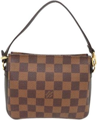 Louis Vuitton Tweedehands Canvas Louis Vuitton tassen - Dames - Vintage Schoudertas - Bruin - ONE Size - Vintage