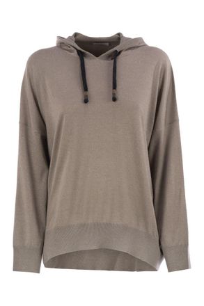 Brunello Cucinelli Wollen en Zijde Mix Hoodie