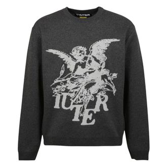 Iuter Iuter, Heren, Truien, Grijs, Maat: 2XL Katoen