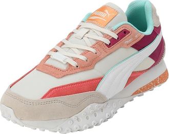 Puma Womens Blktop Pink/Turquoise Sneakers, Pink, 8.5 UK