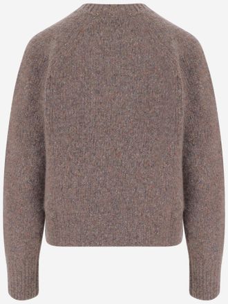 Allude Womens Cashmere Sweater Beige